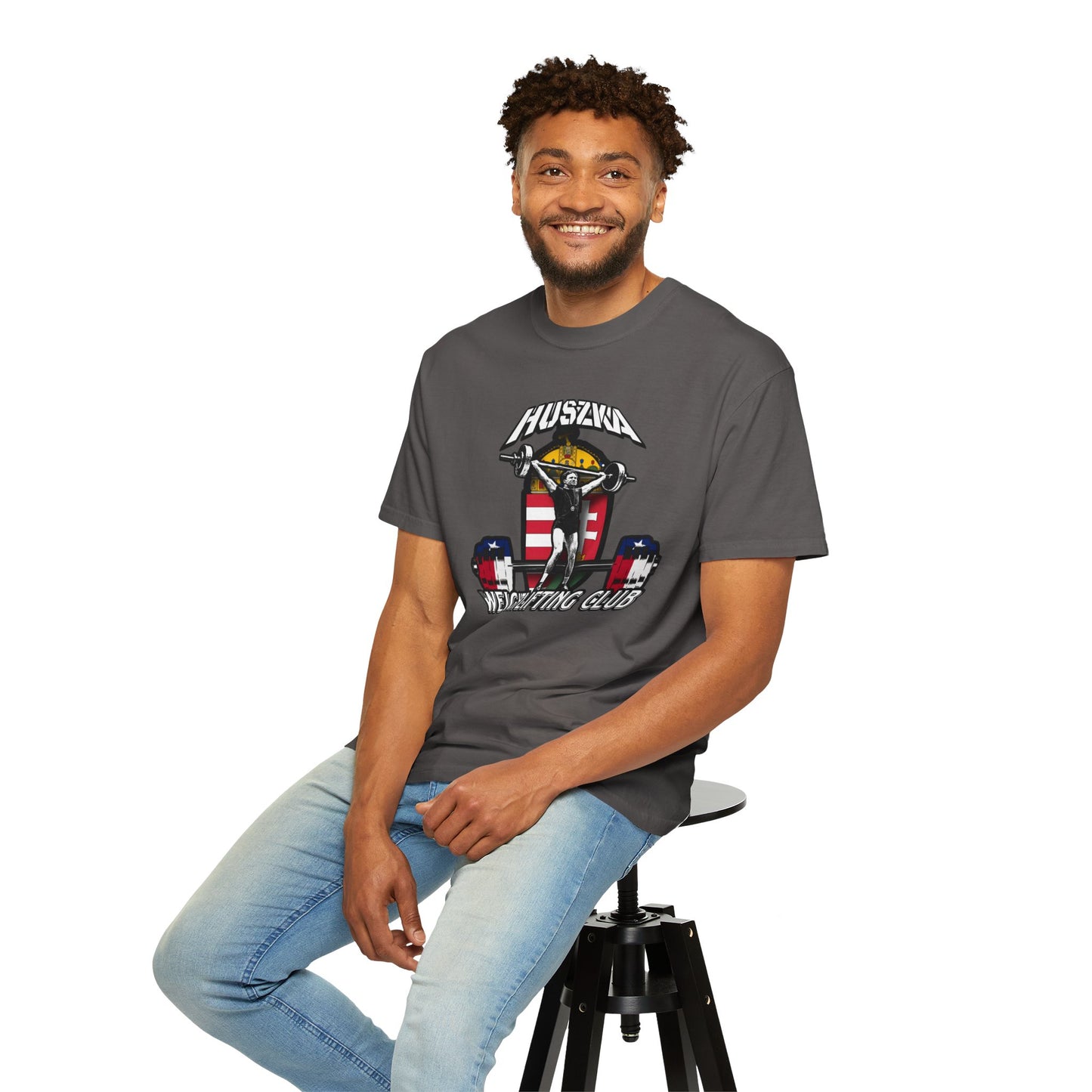 NEW DESIGN!  Garment-Dyed Weightlifting T-Shirt