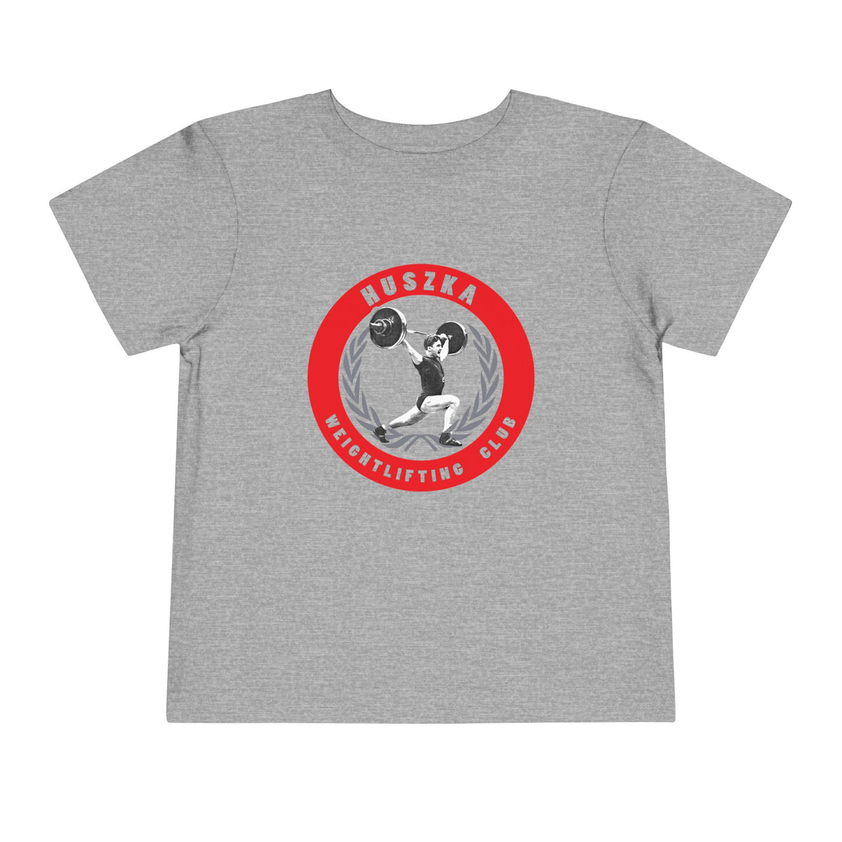 Huszka Weightlifting Club toddler tee | Vintage weightlifter logo