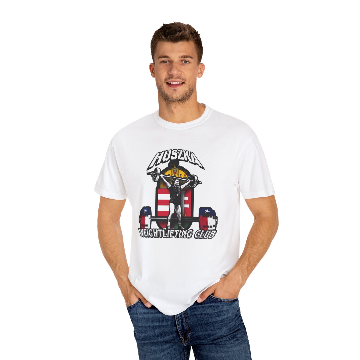 NEW DESIGN!  Garment-Dyed Weightlifting T-Shirt