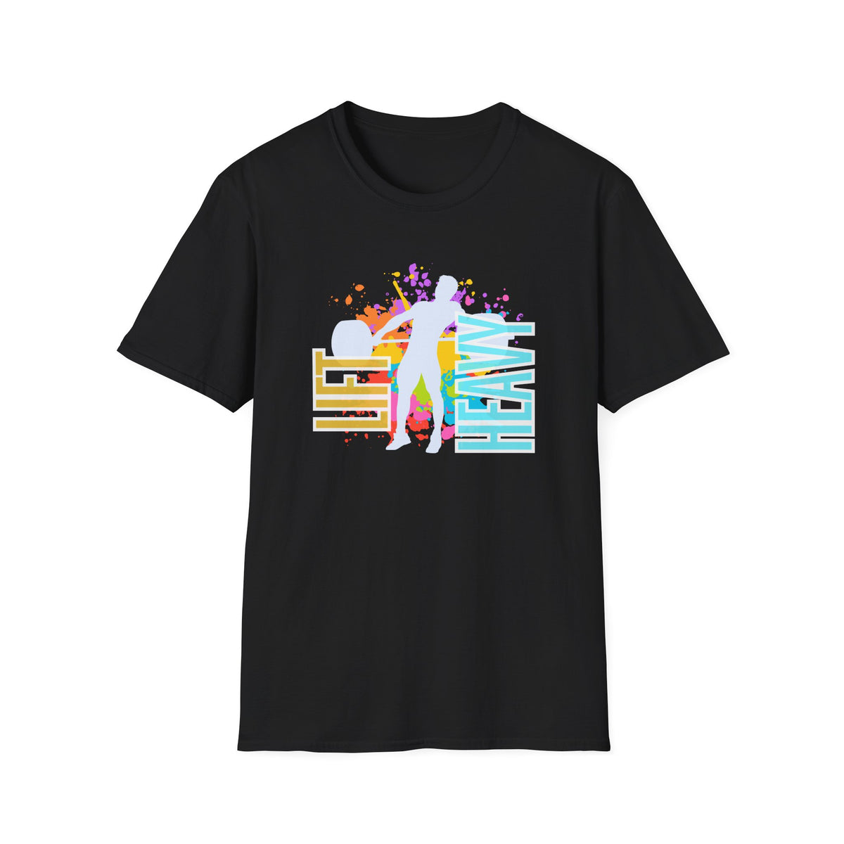 Retro 80's Lift Heavy Workout Tee, Vintage Vibe