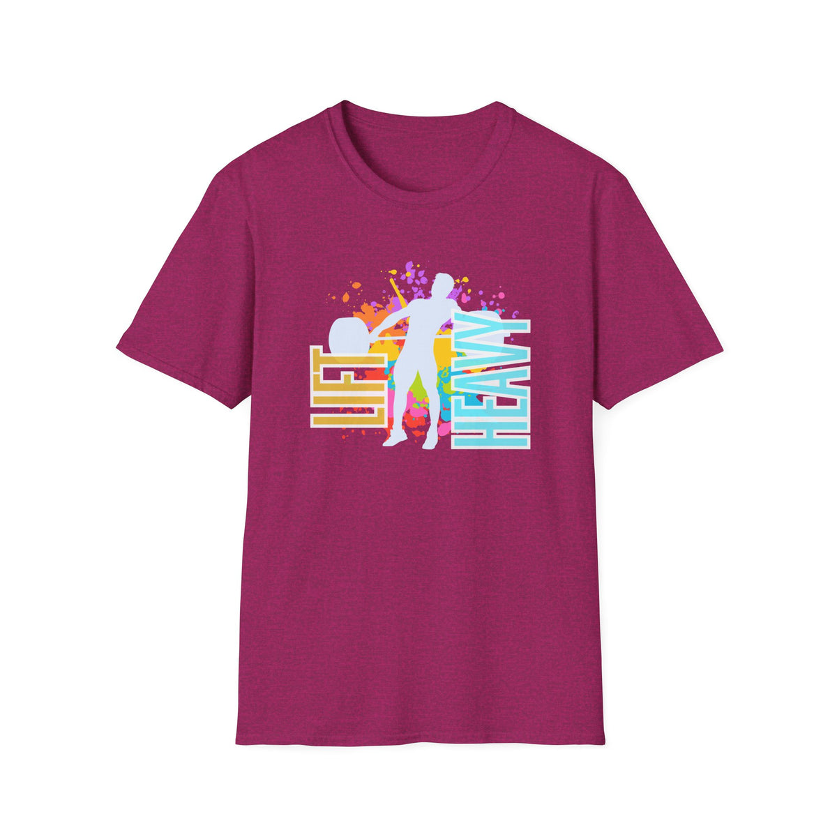 Retro 80's Lift Heavy Workout Tee, Vintage Vibe