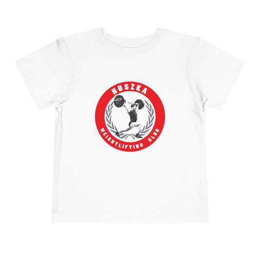 Huszka Weightlifting Club toddler tee | Vintage weightlifter logo