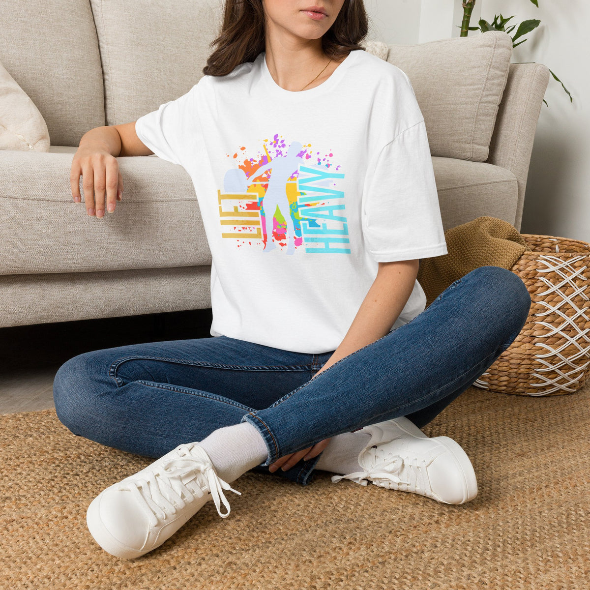 Retro 80's Lift Heavy Workout Tee, Vintage Vibe